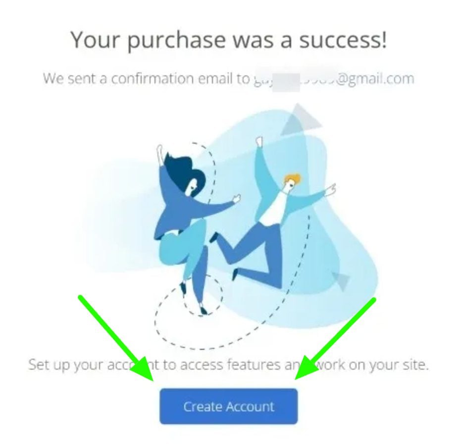 Bluehost Step 7 Purchase Success