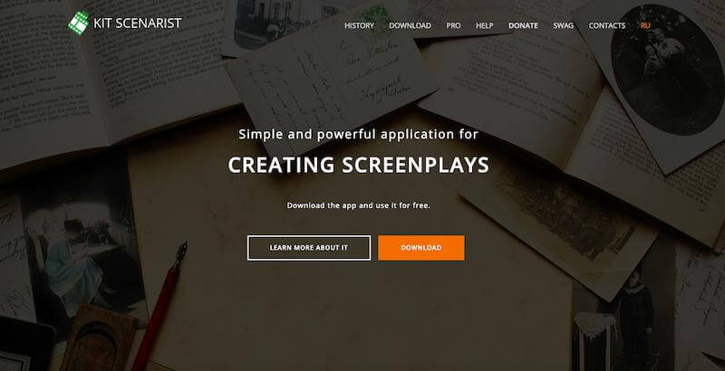 best free script writing software for mac