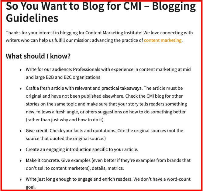 Guest Posting Page Example