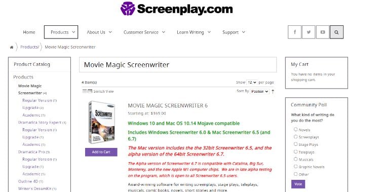 movie magic screenwriter software upgrade