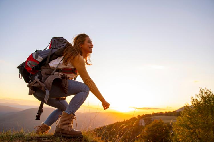 Solo Hiking Reflections Captions
