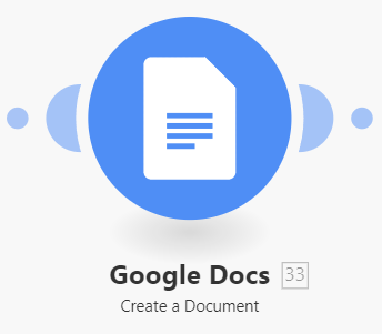 make.com google docs module