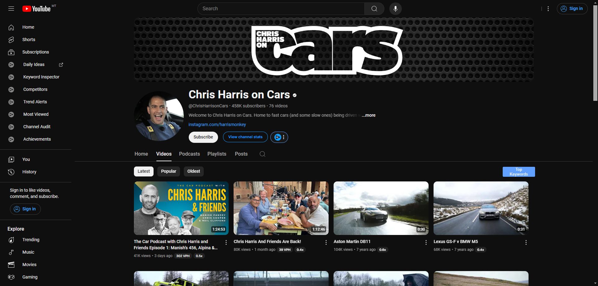 Chris Harris on Cars