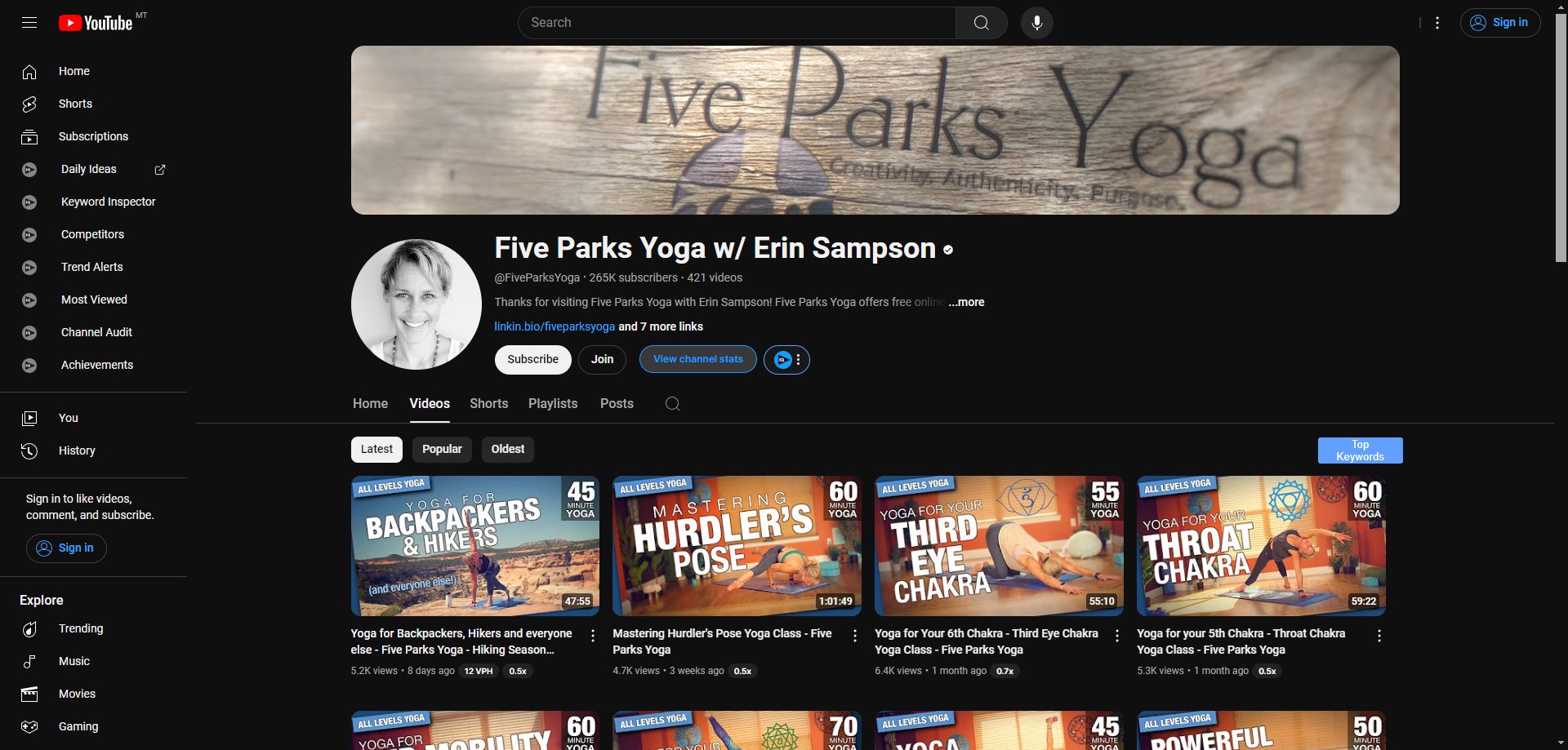 Five Parks Yoga w/ Erin Sampson