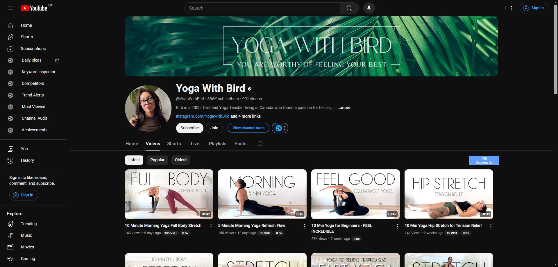 Yoga With Bird